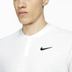 Nike Men's Advantage Henley Polo - White 8 Nike Men's Advantage Henley Polo - White -Court Legends Store 4 69150