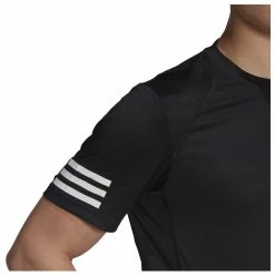 Adidas Men's Club 3 Stripes Tee - Black -Court Legends Store 4 71693