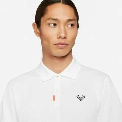 Nike Men's Rafa Slim Polo - White -Court Legends Store 4 72048