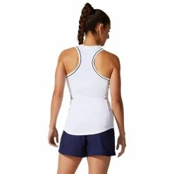 Asics Women's Court Piping Tank - White -Court Legends Store 4 72844