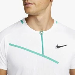 Nike Men's Slam Melbourne Polo - White/Black -Court Legends Store 4 75051