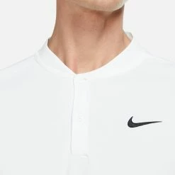 Nike Men's Blade Henley Polo - White -Court Legends Store 4 75899