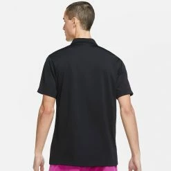 Nike Men's DriFit Solid Polo - Black 7 Nike Men's DriFit Solid Polo - Black -Court Legends Store 4 75910