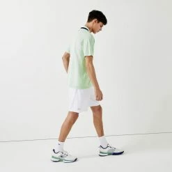 Lacoste Men's Sport Seamless Jacquard Polo - Green/White -Court Legends Store 4 76457