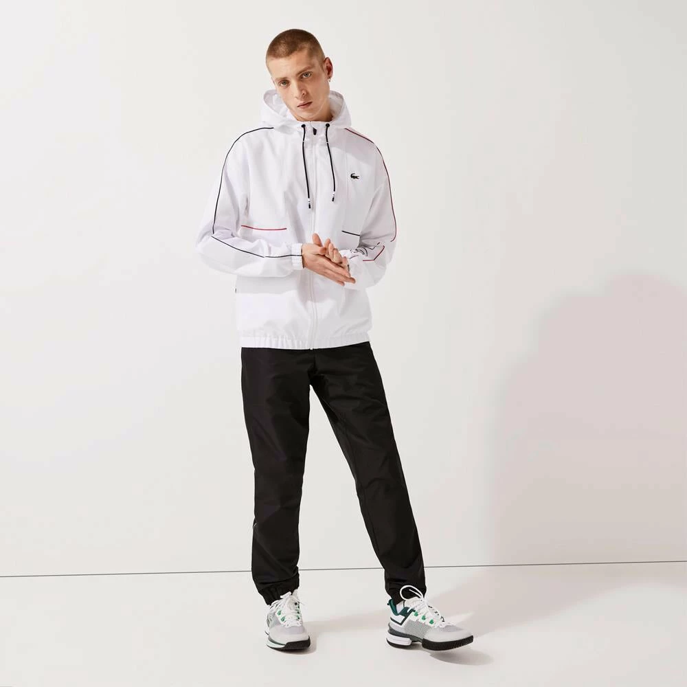 Lacoste Men's Sport Crocodile Tracksuit - White/Black 4 Lacoste Men's Sport Crocodile Tracksuit - White/Black - Image 4