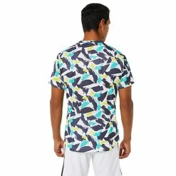 Asics Men's Match Graphic Short Sleeve - Multi/White 7 Asics Men's Match Graphic Short Sleeve - Multi/White -Court Legends Store 4 77320