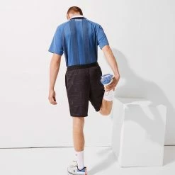 Lacoste Men's Sport Jacquard Short - Black/White -Court Legends Store 4 78423
