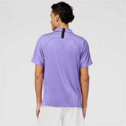 New Balance Men's Tournament Polo - Vibrant Violet/Multi -Court Legends Store 4 78978
