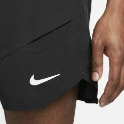 Nike Men's Advantage 7" Short - Black/White -Court Legends Store 4 79925