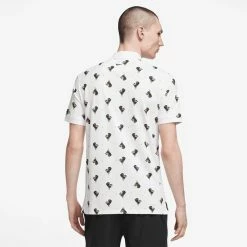 Nike Men's DriFit Printed Polo - White 6 Nike Men's DriFit Printed Polo - White -Court Legends Store 4 81226