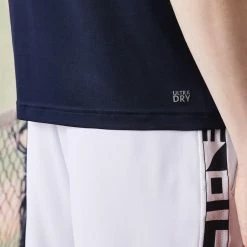 Lacoste Men's Sport Colour Block Pique Polo - Navy Blue/Purple 8 Lacoste Men's Sport Colour Block Pique Polo - Navy Blue/Purple -Court Legends Store 4 81357