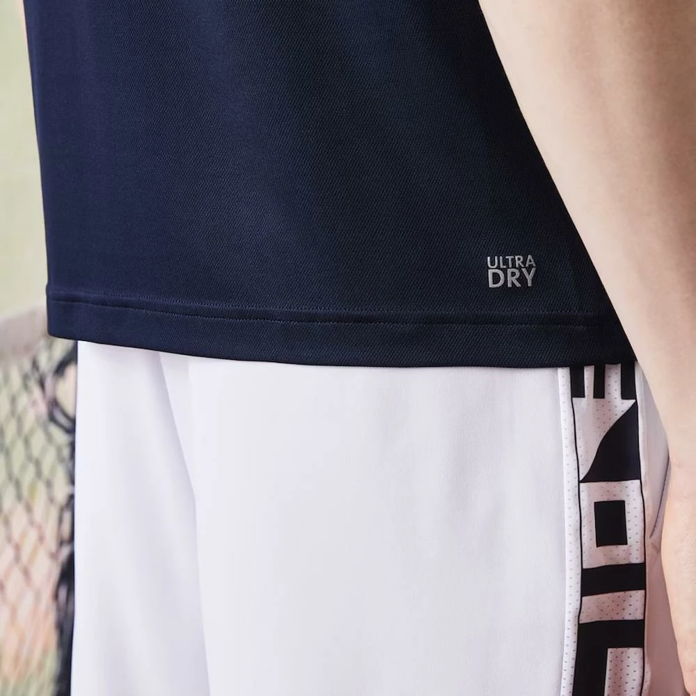 Lacoste Men's Sport Colour Block Pique Polo - Navy Blue/Purple 4 Lacoste Men's Sport Colour Block Pique Polo - Navy Blue/Purple - Image 4