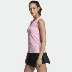 Adidas Women's Melbourne Match Tank - Clear Pink -Court Legends Store 4 81938