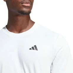 Adidas Men's Club 3 Stripe Tee - White 7 Adidas Men's Club 3 Stripe Tee - White -Court Legends Store 4 82207