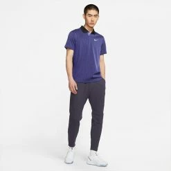 Nike Men's Slam Advantage Polo - Dark Purple Dust -Court Legends Store 5 70887