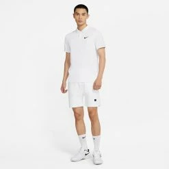 Nike Men's Advantage Slam Polo - London - White 9 Nike Men's Advantage Slam Polo - London - White -Court Legends Store 5 71181