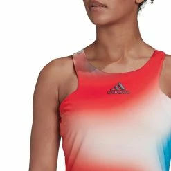Adidas Women's Melbourne Tank - Vivid Red/Sky Rush -Court Legends Store 5 74909