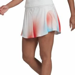 Adidas Women's Melbourne Match Skirt - White/Vivid Red 9 Adidas Women's Melbourne Match Skirt - White/Vivid Red -Court Legends Store 5 74915