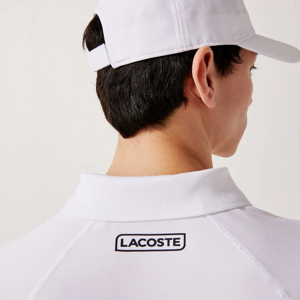 Lacoste Men's Sport Seamless Jacquard Polo - White 5 Lacoste Men's Sport Seamless Jacquard Polo - White - Image 5