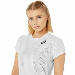 Asics Women's Match Actibreeze Tee - White -Court Legends Store 5 77822