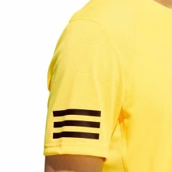 Adidas Men's Club 3-Stripes Tee - Beam Yellow -Court Legends Store 5 78416