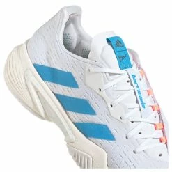 Adidas Men's Barricade - Parley - Cloud White/Blue Pulse -Court Legends Store 5 79551