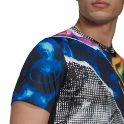 Adidas Men's US Printed FreeLift Tee - White/Multi -Court Legends Store 5 81337