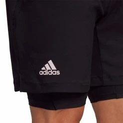 Adidas Men's US 2 In 1 Shorts - Black -Court Legends Store 5 81342