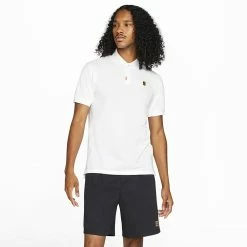 Nike Men's Heritage Slim 2 Polo - White -Court Legends Store 6 74237