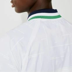 Lacoste Men's Sport Light Teddy Jacket - White/Navy Blue 11 Lacoste Men's Sport Light Teddy Jacket - White/Navy Blue -Court Legends Store 6 76466