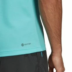 Adidas Men's Paris Freelift Polo - Pulse Aqua/Black 11 Adidas Men's Paris Freelift Polo - Pulse Aqua/Black -Court Legends Store 6 77371