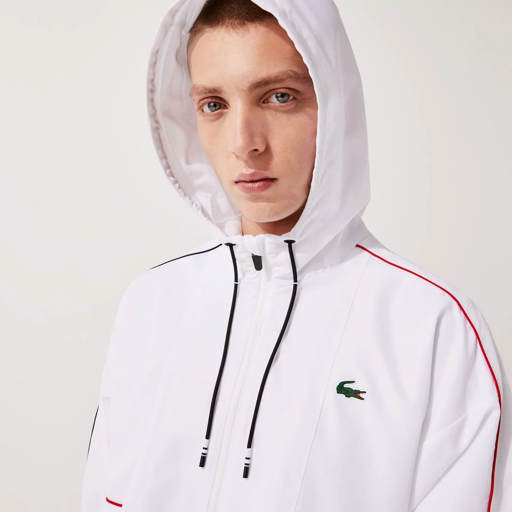 Lacoste Men's Sport Crocodile Tracksuit - White/Black 7 Lacoste Men's Sport Crocodile Tracksuit - White/Black - Image 7