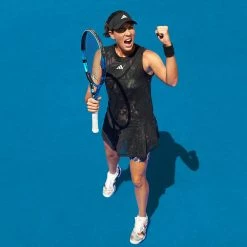Adidas Women's Melbourne Dress - Black/Multicoloured -Court Legends Store 8 82444