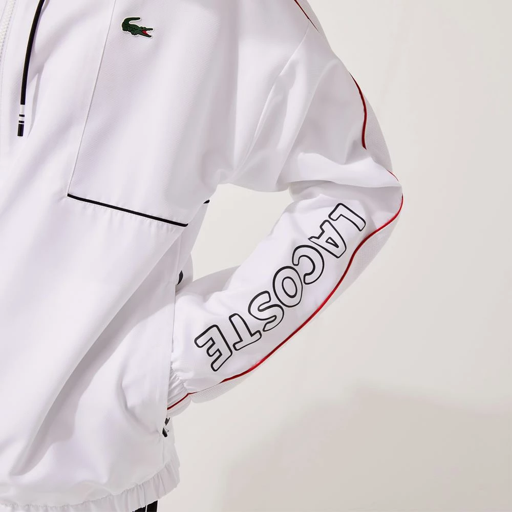 Lacoste Men's Sport Crocodile Tracksuit - White/Black 9 Lacoste Men's Sport Crocodile Tracksuit - White/Black - Image 9