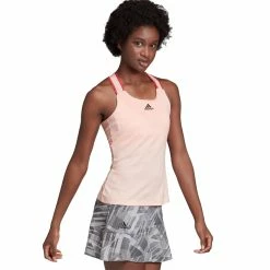 Adidas Women's HEAT.RDY Y-Back Tank Top - Haze Coral -Court Legends Store f65294