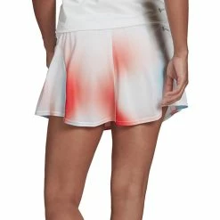 Adidas Women's Melbourne Match Skirt - White/Vivid Red 7 Adidas Women's Melbourne Match Skirt - White/Vivid Red -Court Legends Store f74915