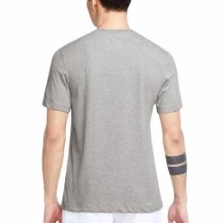 Nike Men's Swoosh Tennis Tee - Dark Heather Grey -Court Legends Store f75202