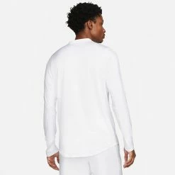 Nike Men's Advantage 1/2 Zip Longsleeve - White 7 Nike Men's Advantage 1/2 Zip Longsleeve - White -Court Legends Store f75485