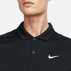 Nike Men's DriFit Solid Polo - Black 6 Nike Men's DriFit Solid Polo - Black -Court Legends Store f75910