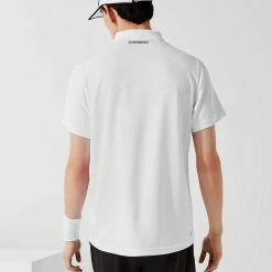 Lacoste Men's Sport Colourblock Pique Polo - White/Black -Court Legends Store f76375