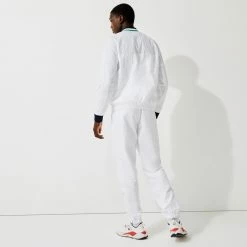 Lacoste Men's Sport Light Teddy Jacket - White/Navy Blue 8 Lacoste Men's Sport Light Teddy Jacket - White/Navy Blue -Court Legends Store f76466