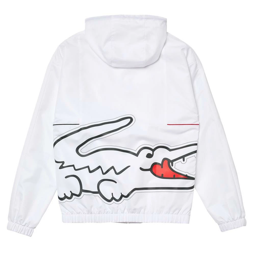 Lacoste Men's Sport Crocodile Tracksuit - White/Black 3 Lacoste Men's Sport Crocodile Tracksuit - White/Black - Image 3