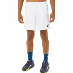 Asics Men's Match 7" Short - White 7 Asics Men's Match 7" Short - White -Court Legends Store f77319