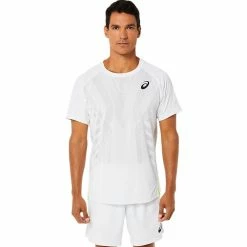 Asics Men's Match Actibreeze Short Sleeve - White -Court Legends Store f77330