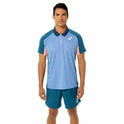Asics Men's Match Actibreeze Polo - Light Indigo 6 Asics Men's Match Actibreeze Polo - Light Indigo -Court Legends Store f77805