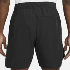 Nike Men's Advantage 7" Short - Black/White -Court Legends Store f79925
