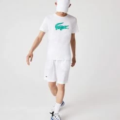 Lacoste Men's Sport Ultra-Light Short - White 7 Lacoste Men's Sport Ultra-Light Short - White -Court Legends Store f80007