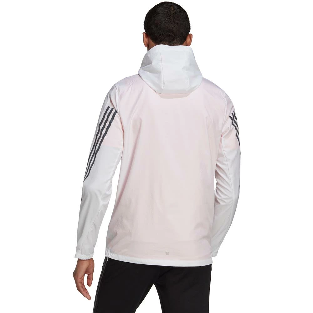 Adidas Run Icons 3-Stripes Jacket - White 3 Adidas Run Icons 3-Stripes Jacket - White - Image 3