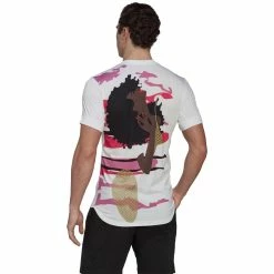 Adidas Men's New York Graphic Tee - White/Multi -Court Legends Store f81332