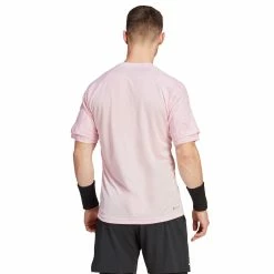Adidas Men's Melbourne Raglan Tee - Clear Pink -Court Legends Store f82343